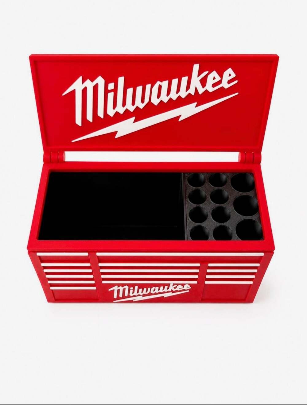 Milwaukee Style Toolbox Desk Organizer and Pen Holder
